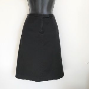 Armani Exchange AX Black Satin Pencil Skirt 0